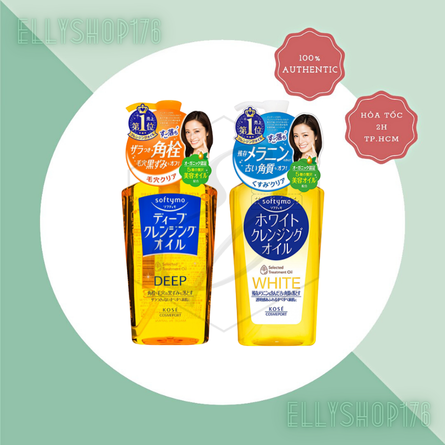 Dầu Tẩy Trang Kose Softymo White/ Deep Cleansing Oil 230ml